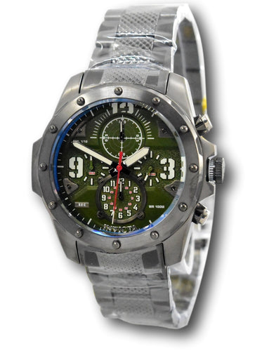 Invicta Coalition Forces Men's 42mm Mid Size Gunmetal Chronograph Watch 39362-Klawk Watches