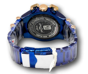 Invicta JT Carbon Fiber Men's 52mm Blue Rose Gold Swiss Chrono Watch 32835-Klawk Watches