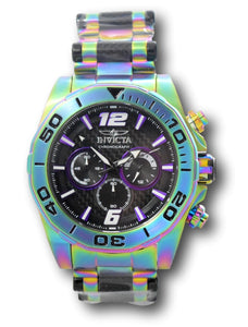Invicta Speedway Men's 48mm Carbon Fiber Rainbow Iridescent Chrono Watch 36268-Klawk Watches