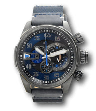 Load image into Gallery viewer, Invicta Corduba Men&#39;s 50mm Gunmetal Blue Leather Chronograph Watch 34977 RARE-Klawk Watches
