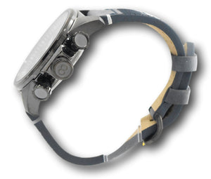 Invicta Corduba Men's 50mm Gunmetal Blue Leather Chronograph Watch 34977 RARE-Klawk Watches