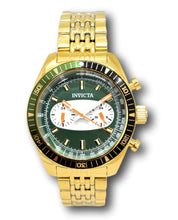 Load image into Gallery viewer, Invicta Speedway Monaco Men&#39;s 43mm Dual Time Dials Green Dial Gold Watch 40528-Klawk Watches
