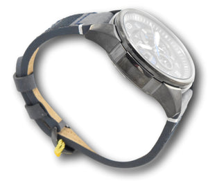 Invicta Corduba Men's 50mm Gunmetal Blue Leather Chronograph Watch 34977 RARE-Klawk Watches
