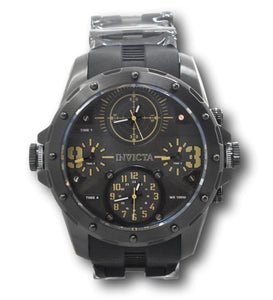 Invicta Coalition Forces Men's 50mm 4-Time Zones Gunmetal Military Watch 31138-Klawk Watches