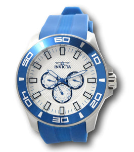 Invicta Pro Diver Men's 50mm White Dial Electric Blue Multifunction Watch 36610-Klawk Watches