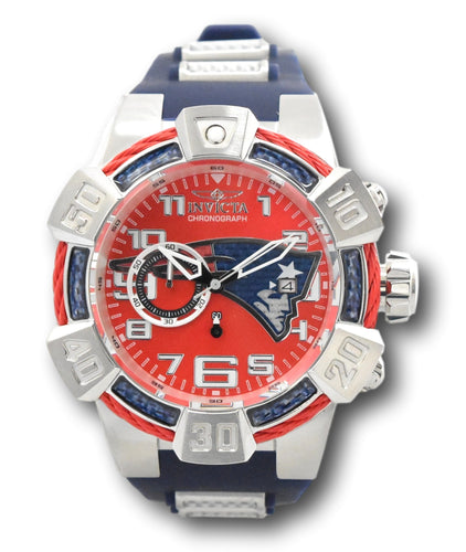 Invicta NFL New England Patriots Men's 52mm Carbon Fiber Chronograph Watch 35781-Klawk Watches
