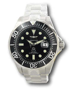 Invicta Grand Diver Automatic Men's 47mm Black Dial Pro Diver Watch 3044-Klawk Watches