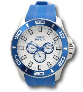 Invicta Pro Diver Men's 50mm White Dial Electric Blue Multifunction Watch 36610-Klawk Watches