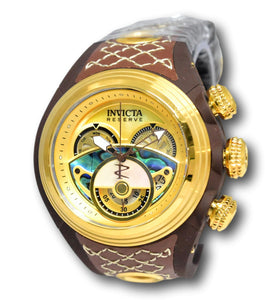 Invicta Reserve S1 Men's 54mm Abalone Gold MOP Swiss Chronograph Watch 38878-Klawk Watches