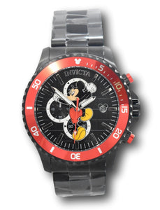 Invicta Disney Men's 48mm Mickey Mouse Limited Edition Black Chrono Watch 39522-Klawk Watches