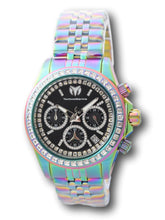 Load image into Gallery viewer, TechnoMarine Manta Ray Luxe Women&#39;s 40mm Rainbow Black Crystals Watch TM-221021-Klawk Watches
