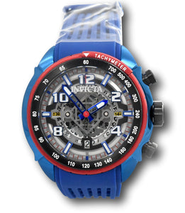 Invicta S1 Rally Men's 48mm Anatomic Skeleton Dial Blue Chronograph Watch 36370-Klawk Watches