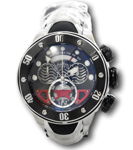 Invicta Reserve Kraken Mens 54mm Black Silver Swiss Chronograph Watch 36322 Rare-Klawk Watches