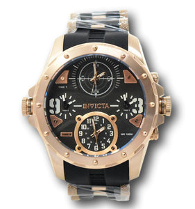 Invicta Coalition Forces Men's 50mm 4-Time Zones Rose Gold Military Watch 31142-Klawk Watches