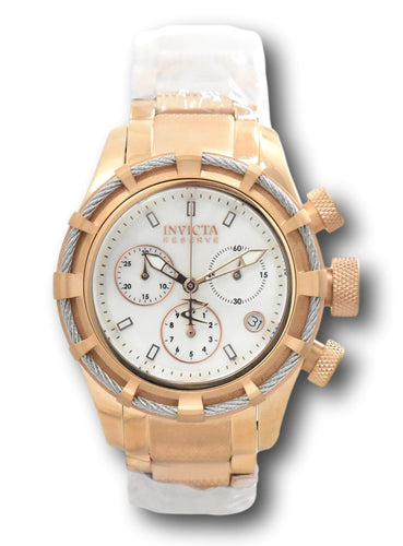 Invicta Reserve Women's 40mm Mother of Pearl Rose Gold Chronograph Watch 90010-Klawk Watches