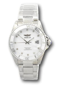 Invicta Pro Diver 38mm Women's 11-Diamonds White MOP Dial Quartz Watch 31699-Klawk Watches