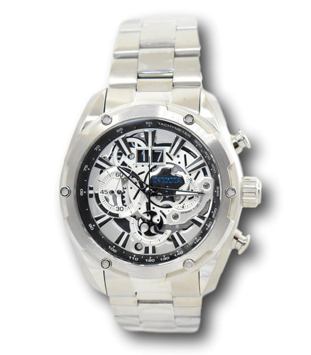 Invicta Speedway Men's 50mm Skeleton Dial Silver Miyota Chronograph Watch 30036-Klawk Watches