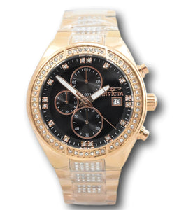 Invicta Specialty Lux Mens 45mm Crystals Black Dial Rose Gold Chrono Watch 38606-Klawk Watches