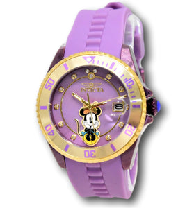Invicta Disney Minnie Mouse Women's 38mm Purple MOP Limited Edition Watch 41297-Klawk Watches