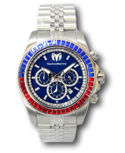 Load image into Gallery viewer, TechnoMarine Manta Ray Luxe Men&#39;s 47mm Blue Red Crystals Chrono Watch TM-221011-Klawk Watches
