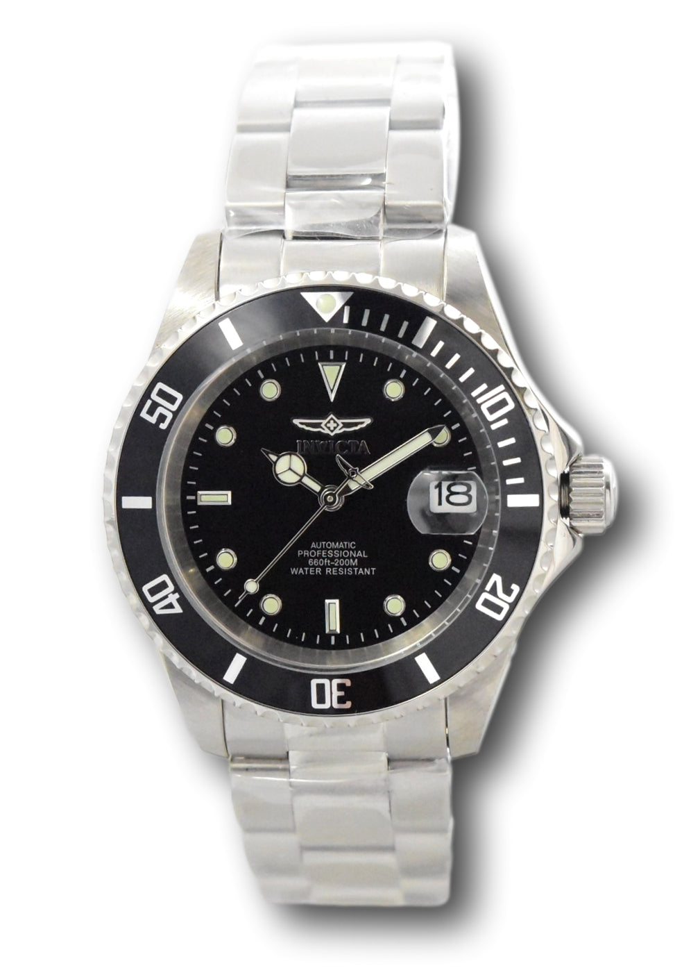 Invicta Pro Diver Automatic Men's 40mm Black Dial Coin Edge Bezel