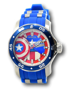 Invicta Marvel Captain America Men's 51mm Limited Chrono Watch 26894 Bundle-Klawk Watches