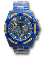 Load image into Gallery viewer, Invicta Bolt Men&#39;s Blue Label 52mm Triple Blue Chronograph Watch 38959 RARE-Klawk Watches
