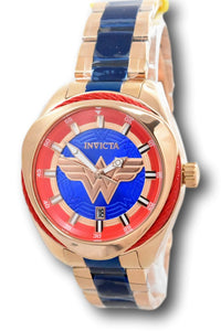 Invicta DC Comics Wonder Woman Ladies 38mm Limited Edition Rose Gold Watch 31729-Klawk Watches