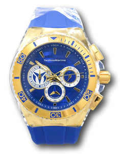 Technomarine Cruise California Men's 47mm Blue Gold Chronograph Watch TM-118125-Klawk Watches