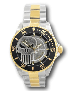 Invicta Marvel Punisher Men's 44mm Limited Edition Two-Tone Quartz Watch 29695-Klawk Watches