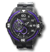 Load image into Gallery viewer, Invicta Aviator Men&#39;s 54mm Black Purple Carbon Fiber Chronograph Watch 36426-Klawk Watches
