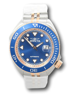 Invicta Pro Diver Sea Wolf Automatic Men's 47mm Blue Dial Rose Gold Watch 30418-Klawk Watches