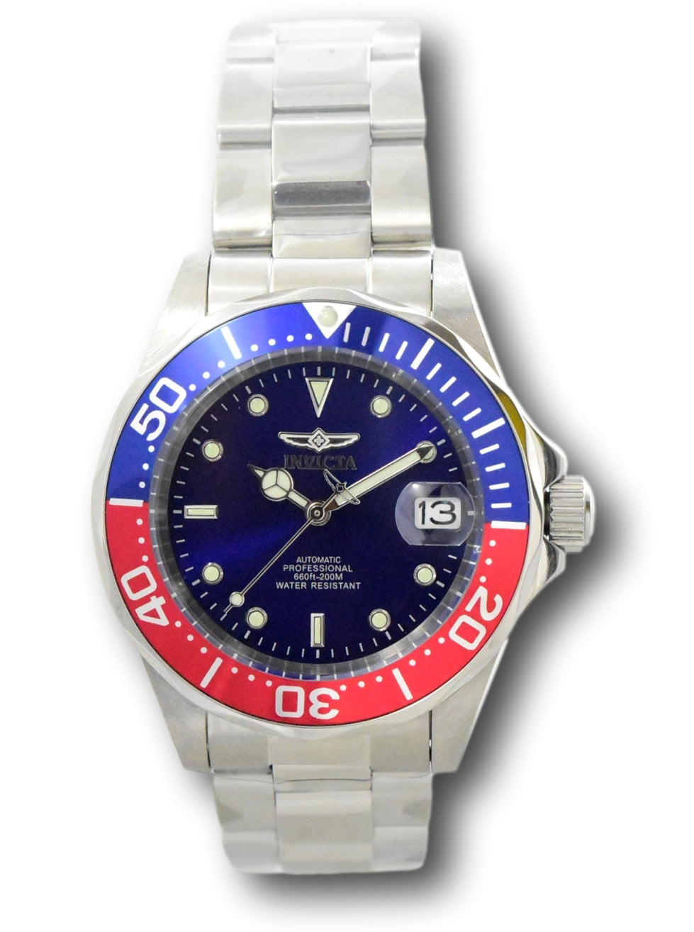 Invicta Pro Diver Automatic Men's 40mm Classic Blue Dial Pepsi Bezel Watch  5053