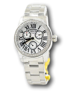 Invicta Angel Women's 38mm Mother of Pearl Dial Crystals Day / Date Watch 28470-Klawk Watches