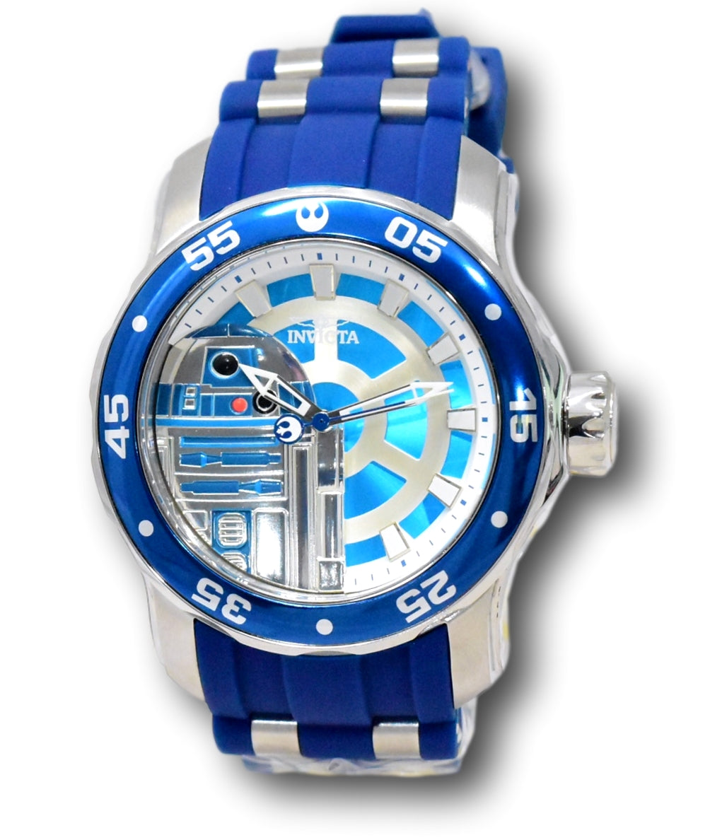 Invicta Star Wars R2-D2 Men's 48mm Limited Edition Silicone Quartz Watch  39539