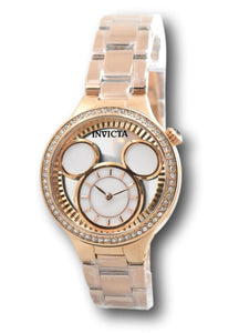 Invicta Disney Luxe Womens 35mm Limited Ed Rose Gold MOP Mickey Watch 36267 RARE-Klawk Watches