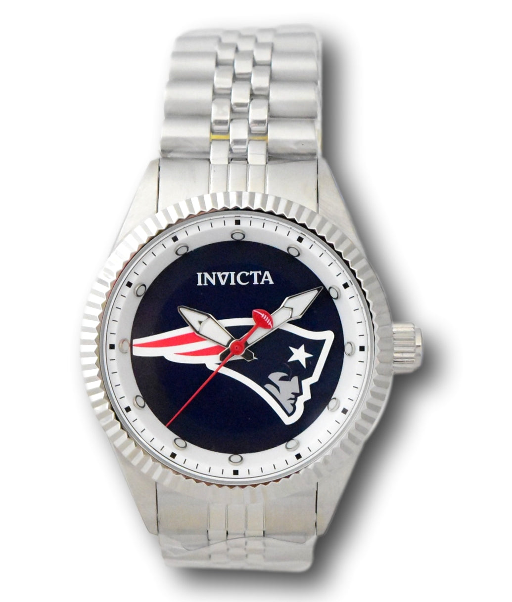 Invicta NFL New England Patriots Men's 43mm Silver Stainless