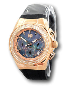 TechnoMarine Cruise Diva Pave Women's 40mm MOP Rose Gold Crystal Watch TM-120043-Klawk Watches