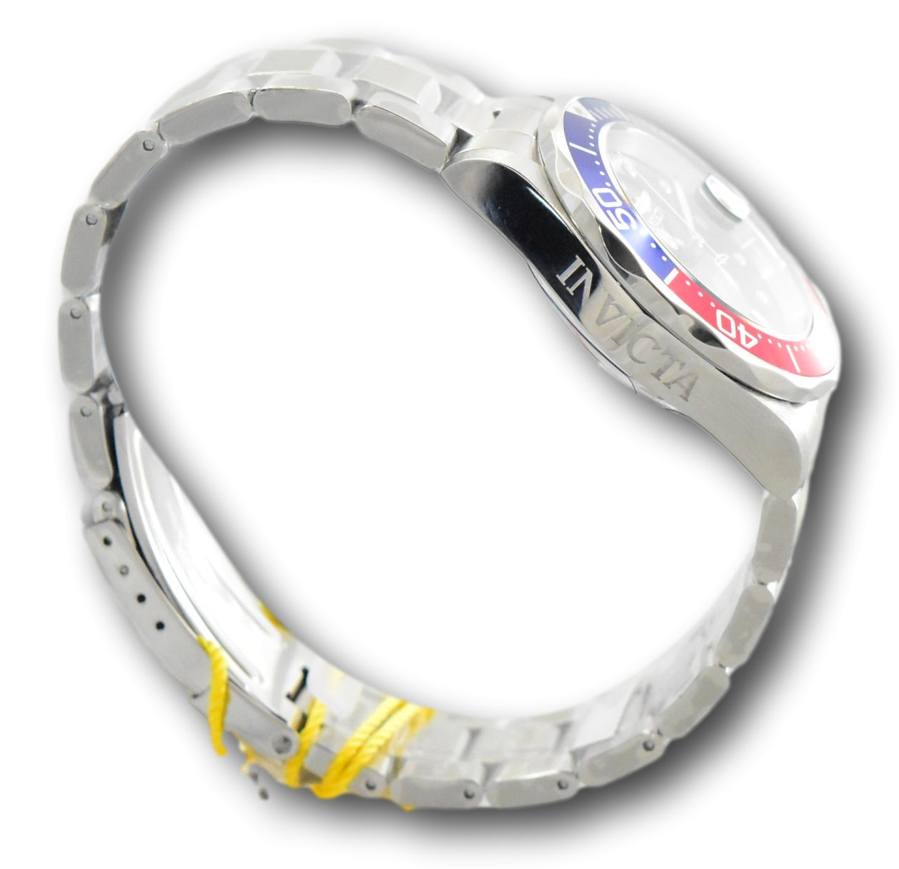 Invicta Pro Diver Men's 40mm Pepsi Bezel 200M Stainless Quartz Watch 3 –  Klawk Watches