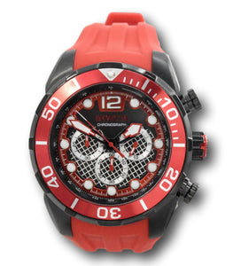 Invicta Pro Diver Men's 50mm Twisted Metal Dial Red Chronograph Watch 33821-Klawk Watches