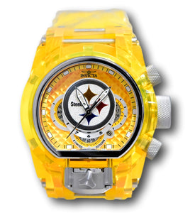 Invicta NFL Pittsburgh Steelers Men's 52mm Magnum Dual Time Limited Watch 41540-Klawk Watches