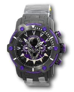 Invicta Marvel Black Panther Men's 52mnm Sand Blasted Limited Chrono Watch 37884-Klawk Watches
