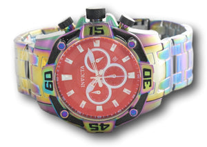 Invicta Pro Diver Mens 52mm Carbon Fiber Dial Tinted Crystal Rainbow Watch 33849-Klawk Watches