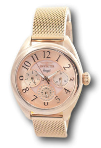 Invicta Angel Women's 35mm Rose Gold Multi-Function Mesh Band Watch 27454 Rare-Klawk Watches