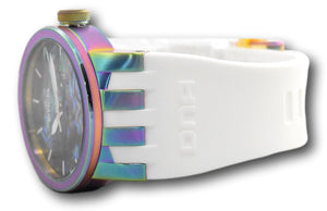 Invicta DNA Men's 46mm Abalone Rainbow Dial White Silicone Quartz Watch 26265-Klawk Watches