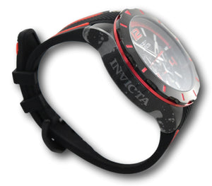 Invicta S1 Rally Men's 53mm Black & Red Silicone Chronograph Watch 20109-Klawk Watches