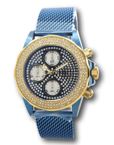 Invicta Pro Diver Women's 38mm Blue PAVE Crystal Chronograph Watch 35646-Klawk Watches