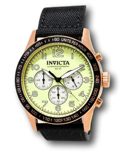 Invicta Night Vision Super Luminous Yellow Dial Men's 44mm Chrono Watch 40523-Klawk Watches
