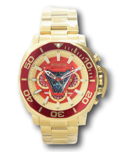 Invicta Marvel Ironman Men's 48mm Gold Limited Edition Chronograph Watch 35091-Klawk Watches