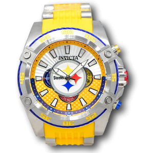 Invicta NFL Pittsburgh Steelers Men's 52mm Carbon Fiber Chronograph Watch 41965-Klawk Watches
